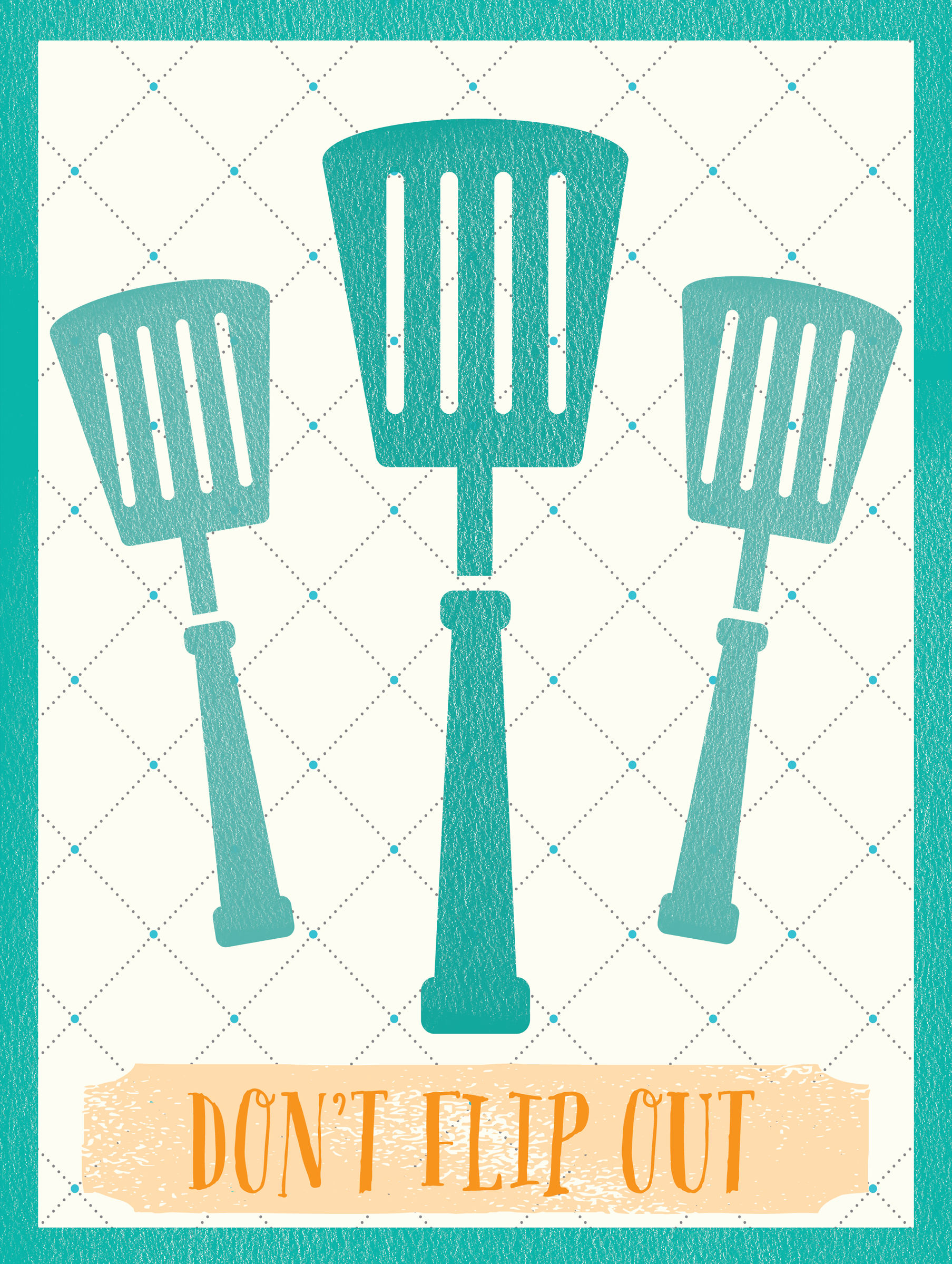 Don't Flip Out, Retro Metal Sign / Fridge Magnet Pub Bar Man Cav