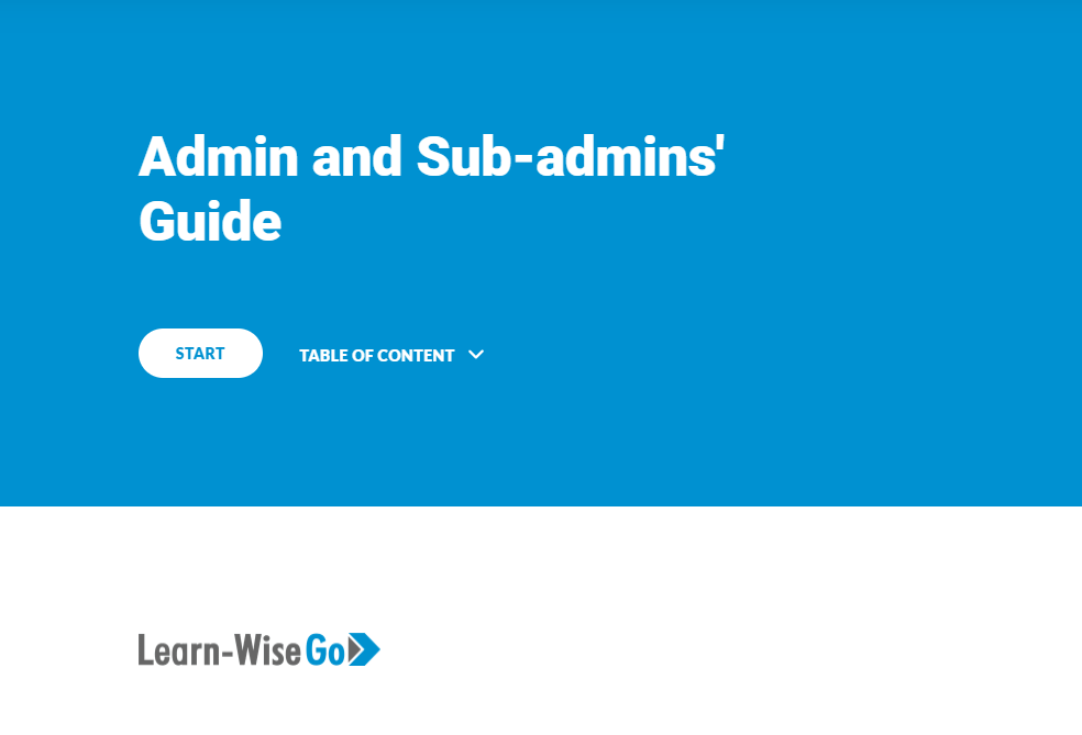 Admin Help Guide Updated Admin & Sub-admins' Guide