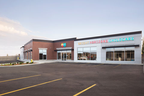 Tilt-up concrete buildings,  thin-brick inlay, commercial retail