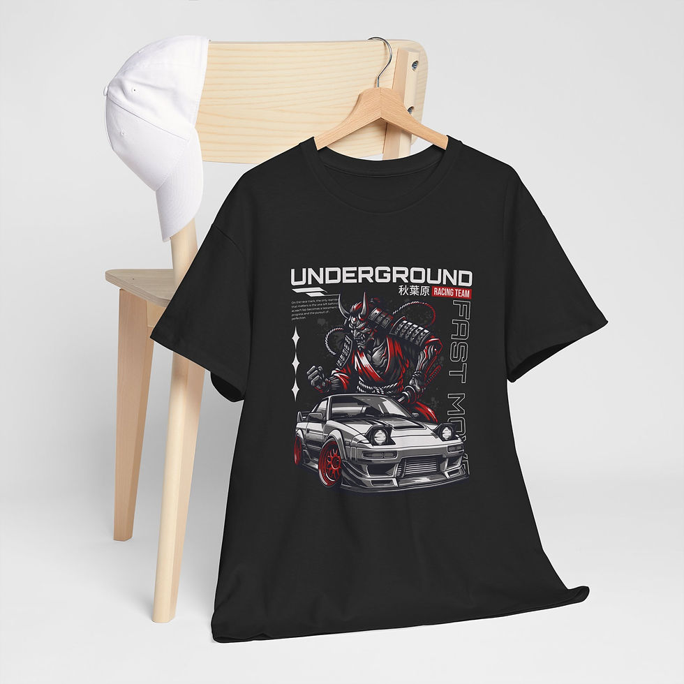 Thumbnail: Underground Drift Racing Tee — "First Man" Sports Car Graphic