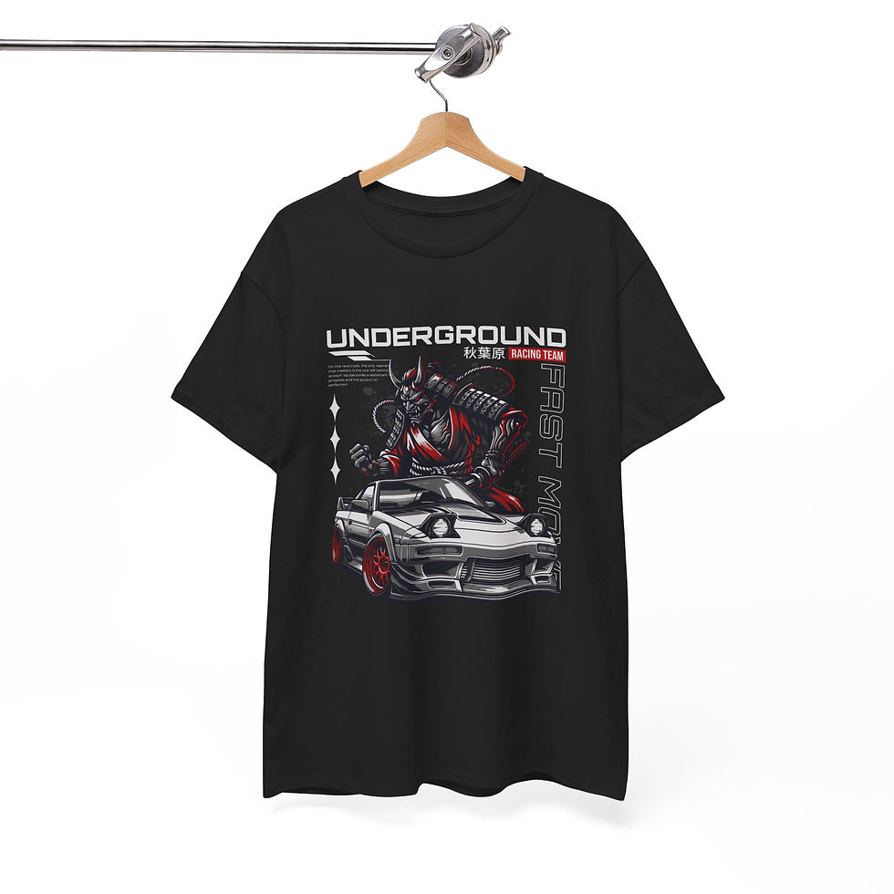 Thumbnail: Underground Drift Racing Tee — "First Man" Sports Car Graphic