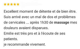Avis massage Emilie Gonnellaz