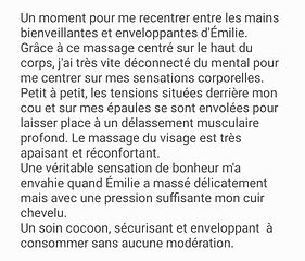 avis massage du visage