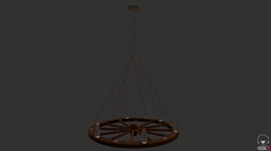 Wagon Chandelier Prop