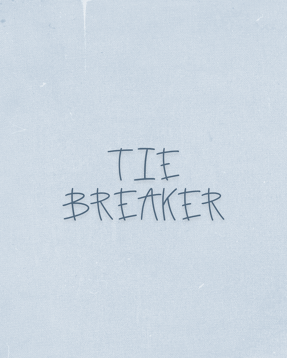 Thumbnail: Tie Breaker Font
