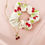 Thumbnail: Summer Cherry Silk Scrunchie, Necklace and Earrings Set
