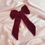 Thumbnail: Merlot Silk Velvet Euphrasie Hair Bow