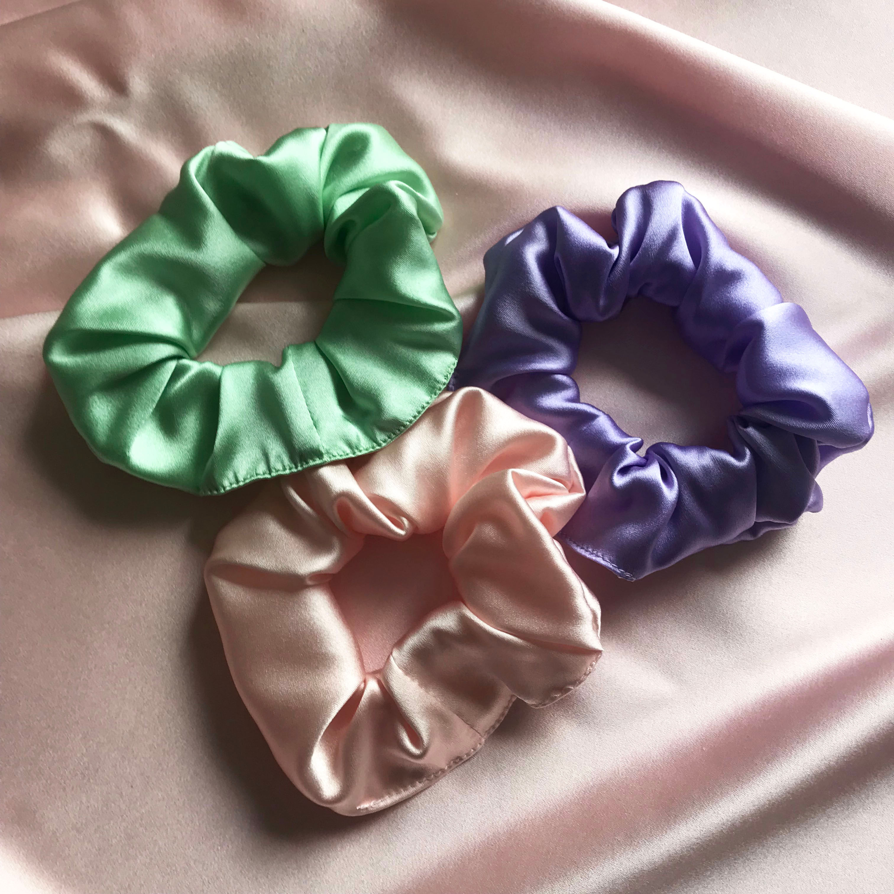 Set of 3 Astrid Scrunchies- Pastel Set