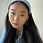 Thumbnail: Pale Blue Silk Audrey Headscarf