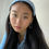 Thumbnail: Pale Blue Silk Audrey Headscarf