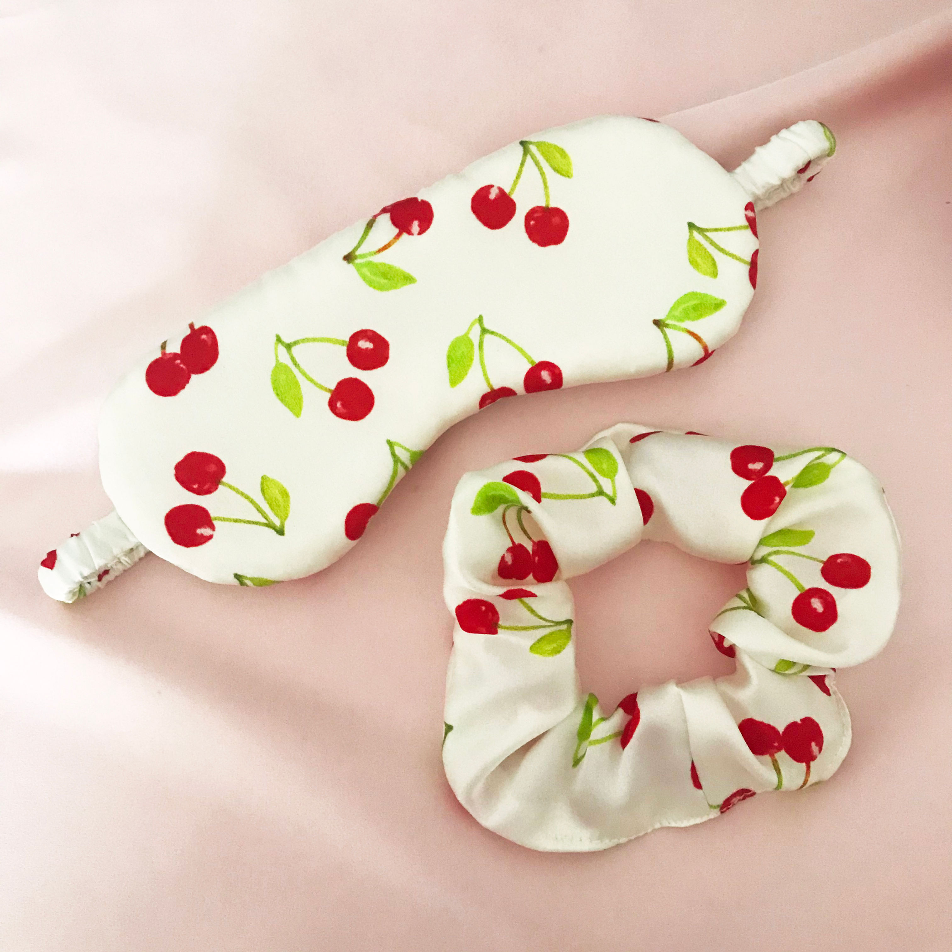 Cherry Silk Sleep Set