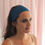 Thumbnail: Sapphire Teal Silk Anya Headband