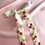 Thumbnail: Summer Cherry Print Silk Tess Hair Ribbon