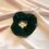 Thumbnail: Forest Green Vegan Bamboo Satin Astrid Scrunchie