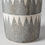 Thumbnail: Gray and White Tribal Pattern Vase