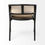 Thumbnail: Grey Linen with Black Wooden Frame Wrap Seat Dining Chair