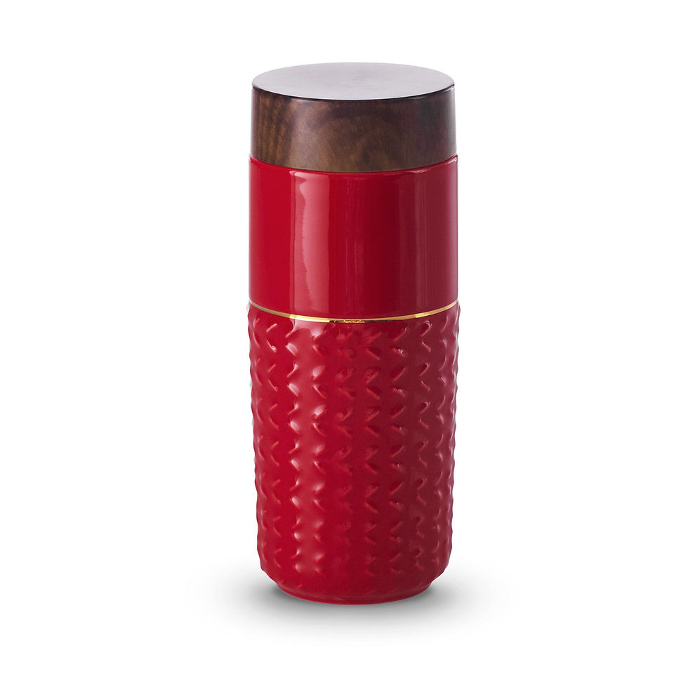 Thumbnail: One-O-One / Free Soaring Gold Line Ceramic Tumbler