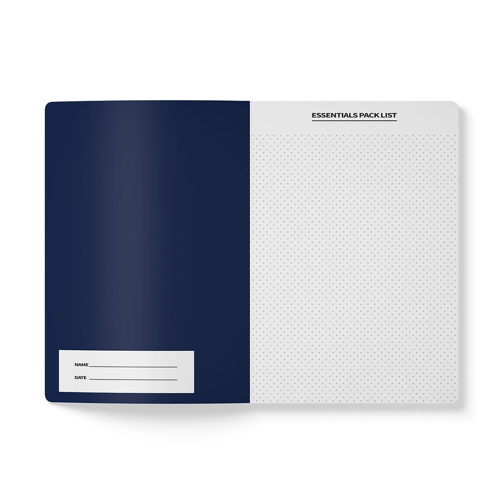 Miniatura: travel journal in blue