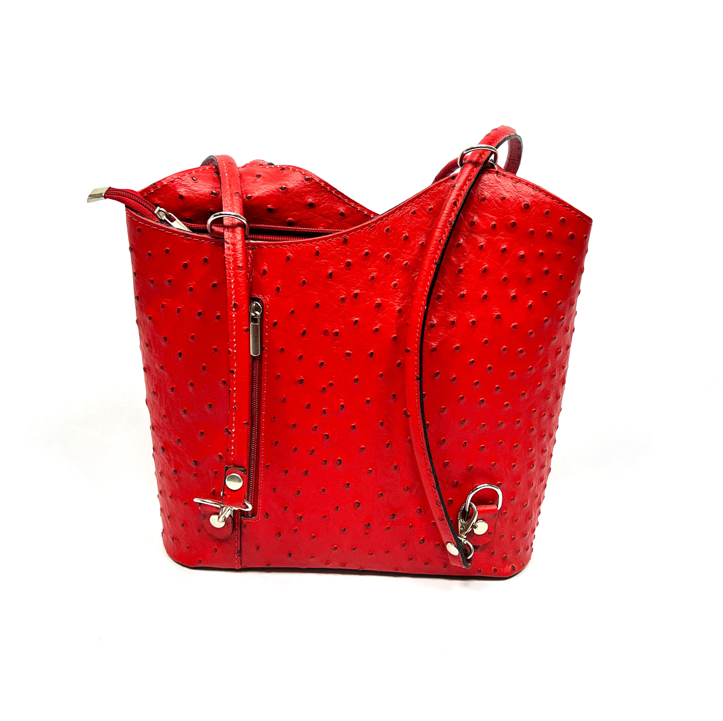 Cow Textile Leather Backpack