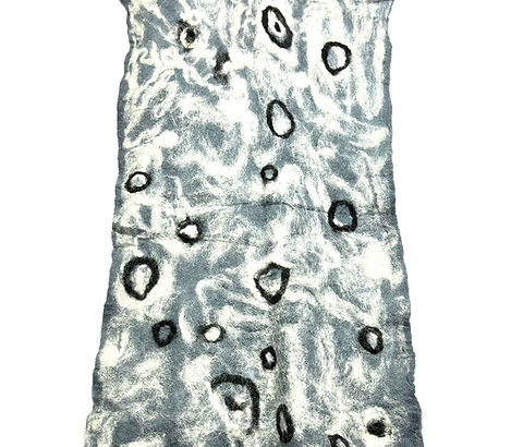 Woolen Grey Felt Scarf