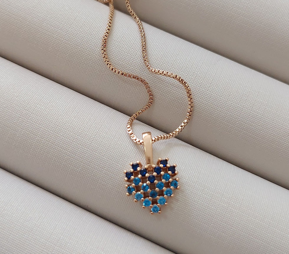 Miniatura: CONJUNTO CORAÇÃO AZUL