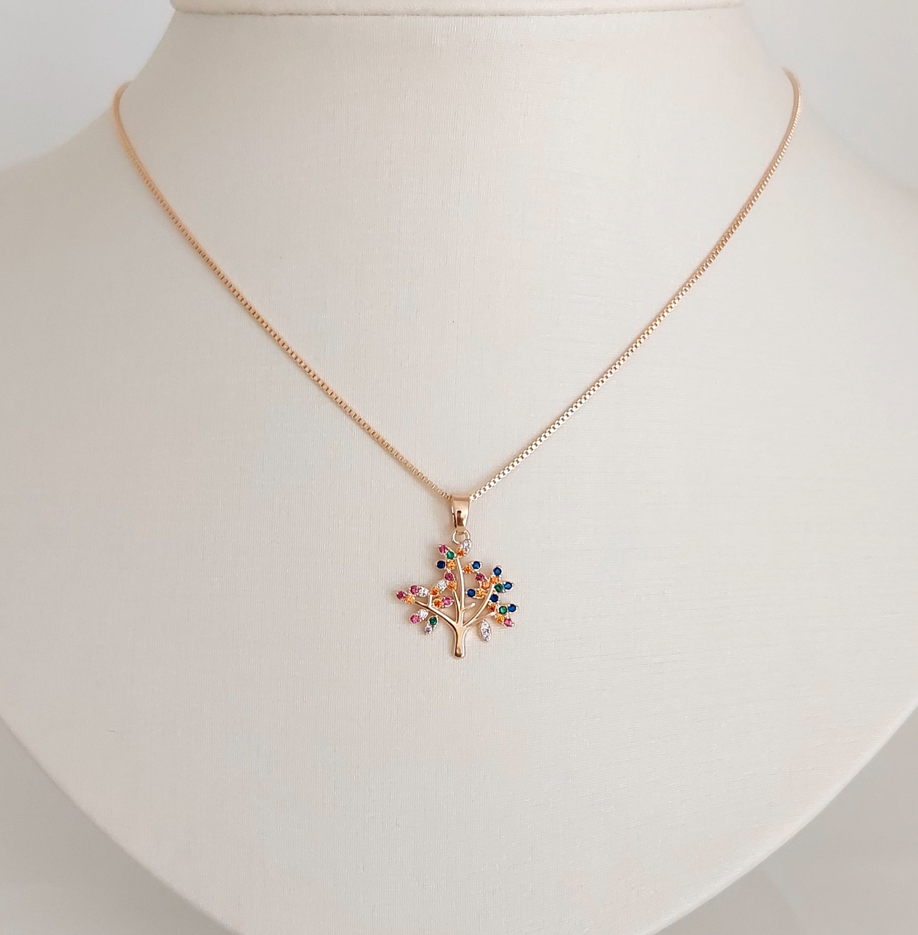 Corrente Árvore da Vida Colorida