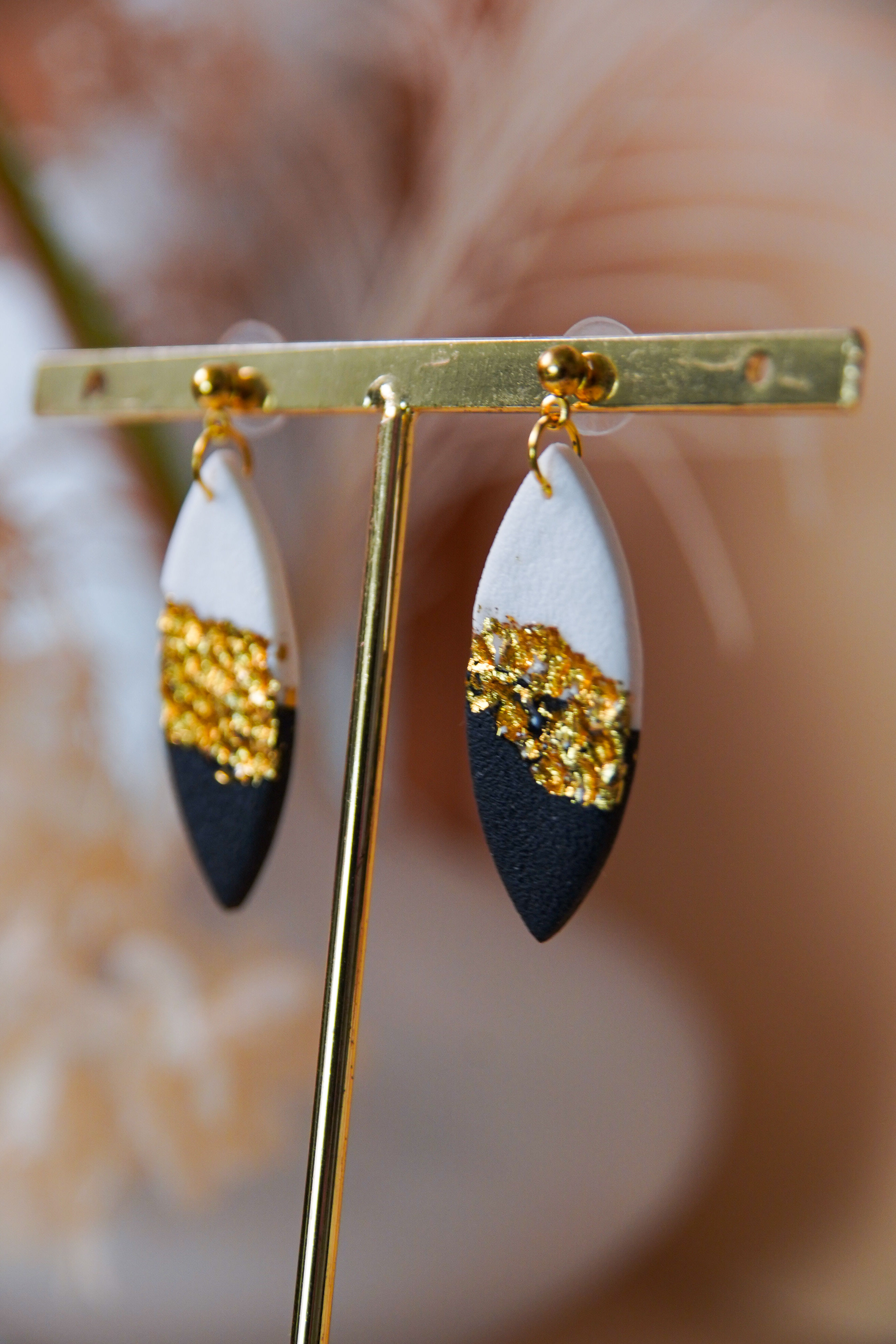 Black & Gold Glow - Ohrringe
