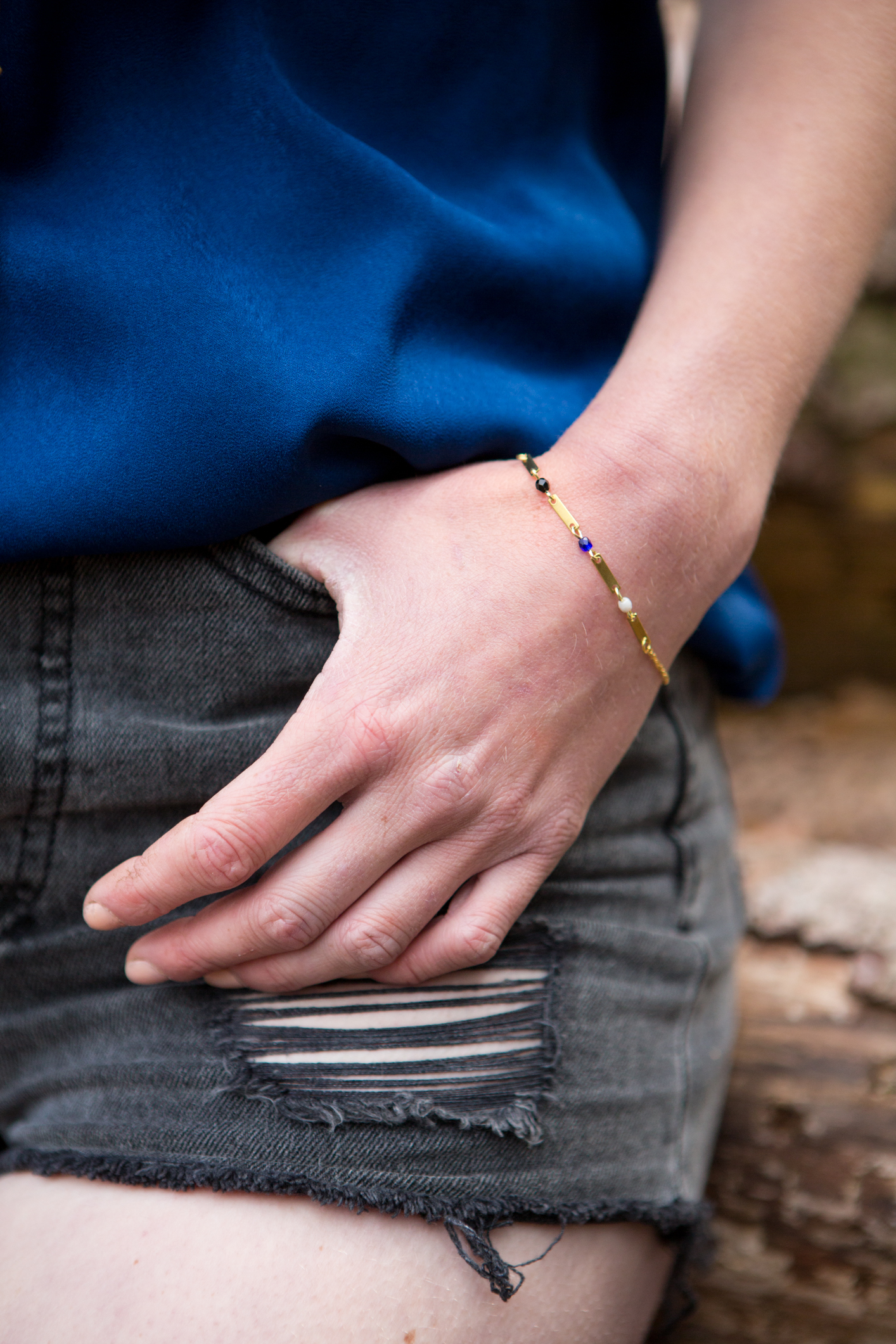 Bracelet songe bleu nuit