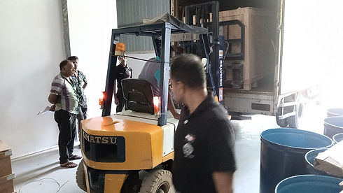 Unloading new shipment