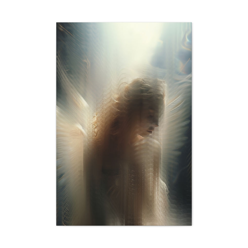 Thumbnail: ZEN CANVAS ART ANGEL OF SOLACE MODERN DECOR VARIOUS SIZES 