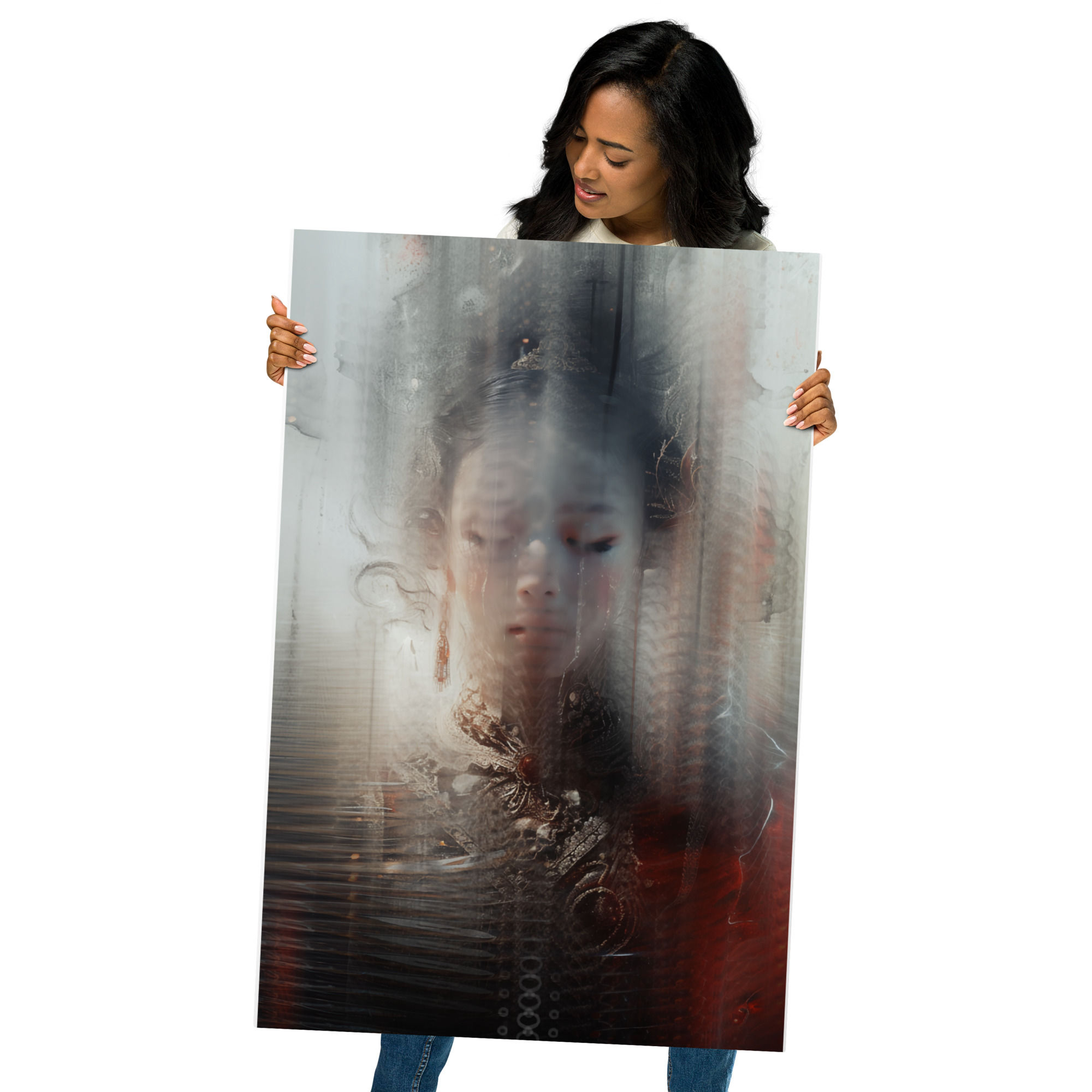 ZEN METAL PRINT ASIAN SOLACE 36x24 INCHES FREE SHIPPING