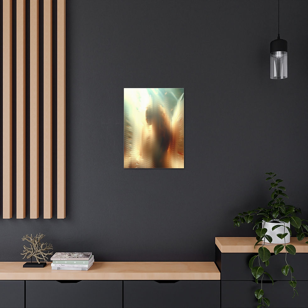 Thumbnail: ZEN CANVAS FINE ART MODERN DECOR VARIOUS SIZES "GOLDEN INNOCENSE"