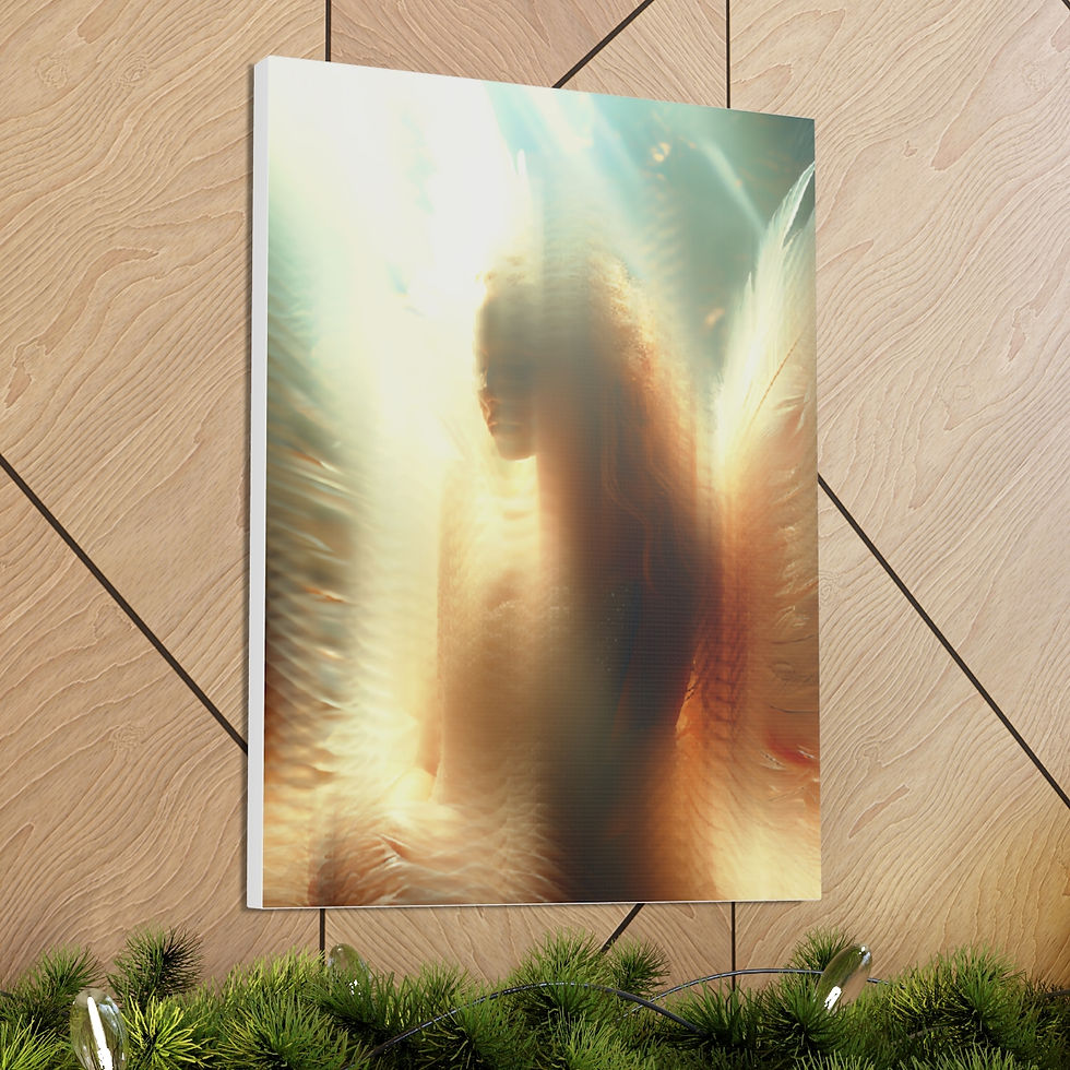 Thumbnail: ZEN CANVAS FINE ART MODERN DECOR VARIOUS SIZES "GOLDEN INNOCENSE"