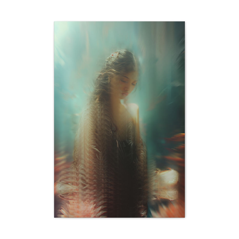 Thumbnail:  ZEN CANVAS ART THE SILENT NOW MODERN DECOR VARIOUS SIZES 