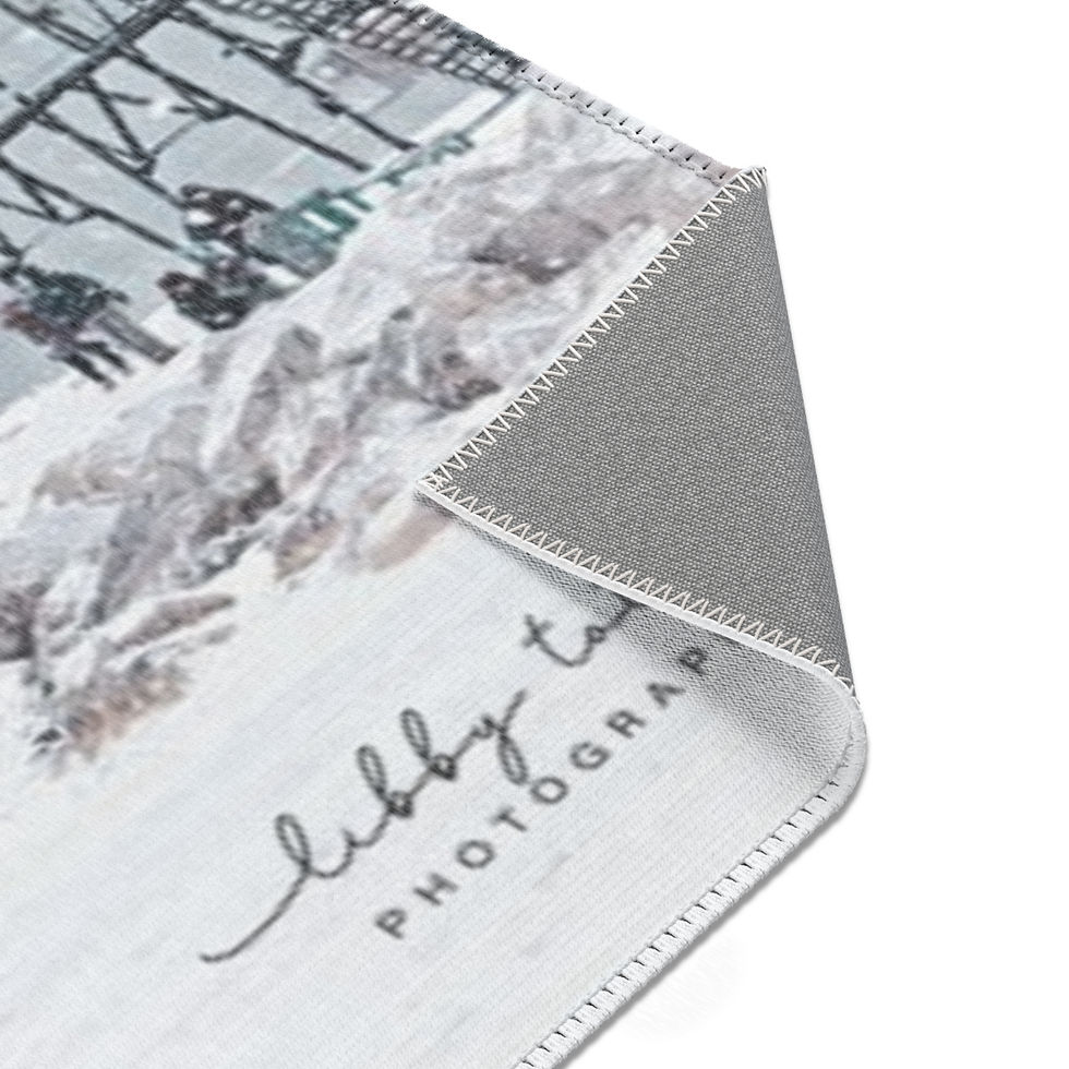 Thumbnail: Michigan Winter Wonderland Landscape Indoor Area Rug