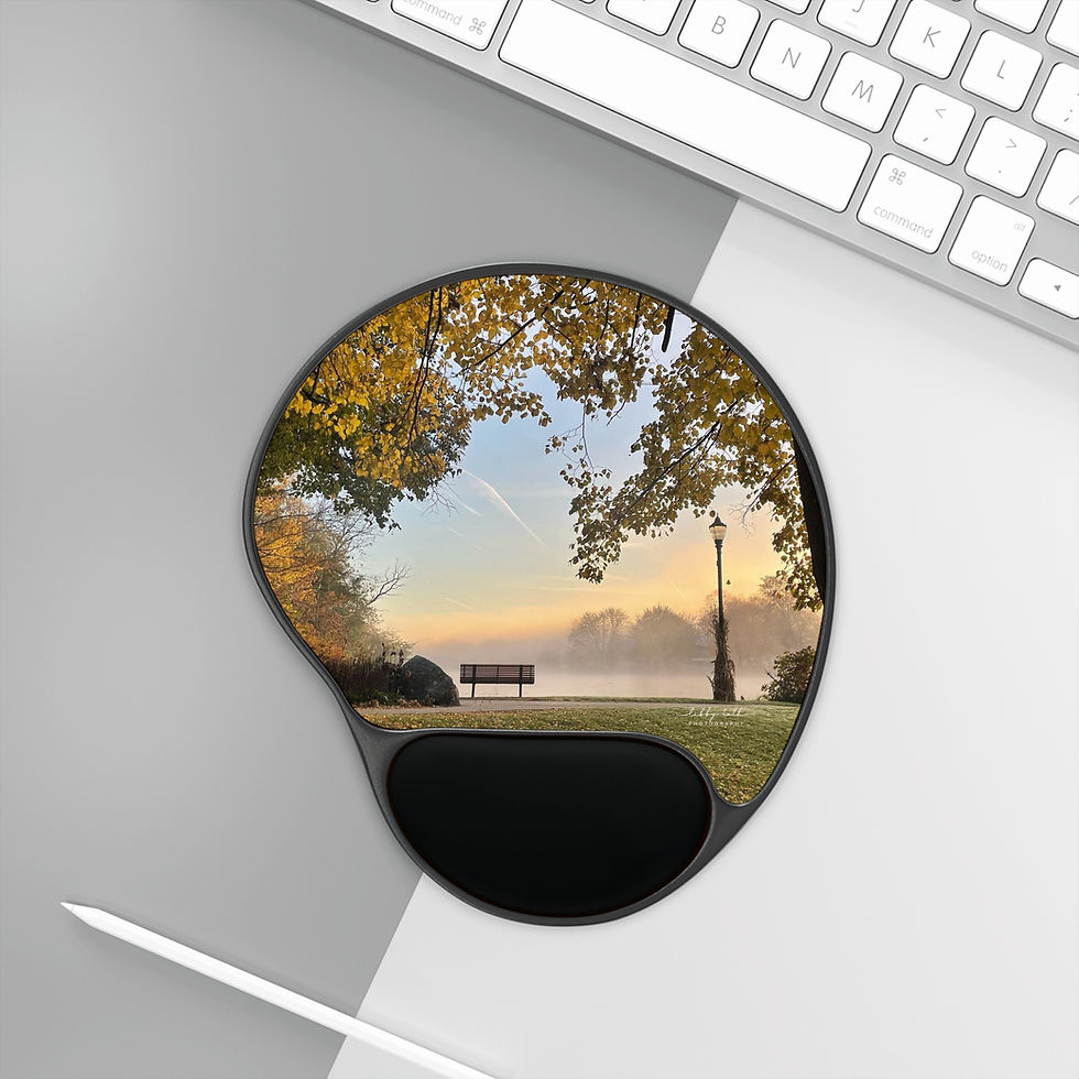 Thumbnail: Serene Autumn Mouse Pad with Wrist Rest