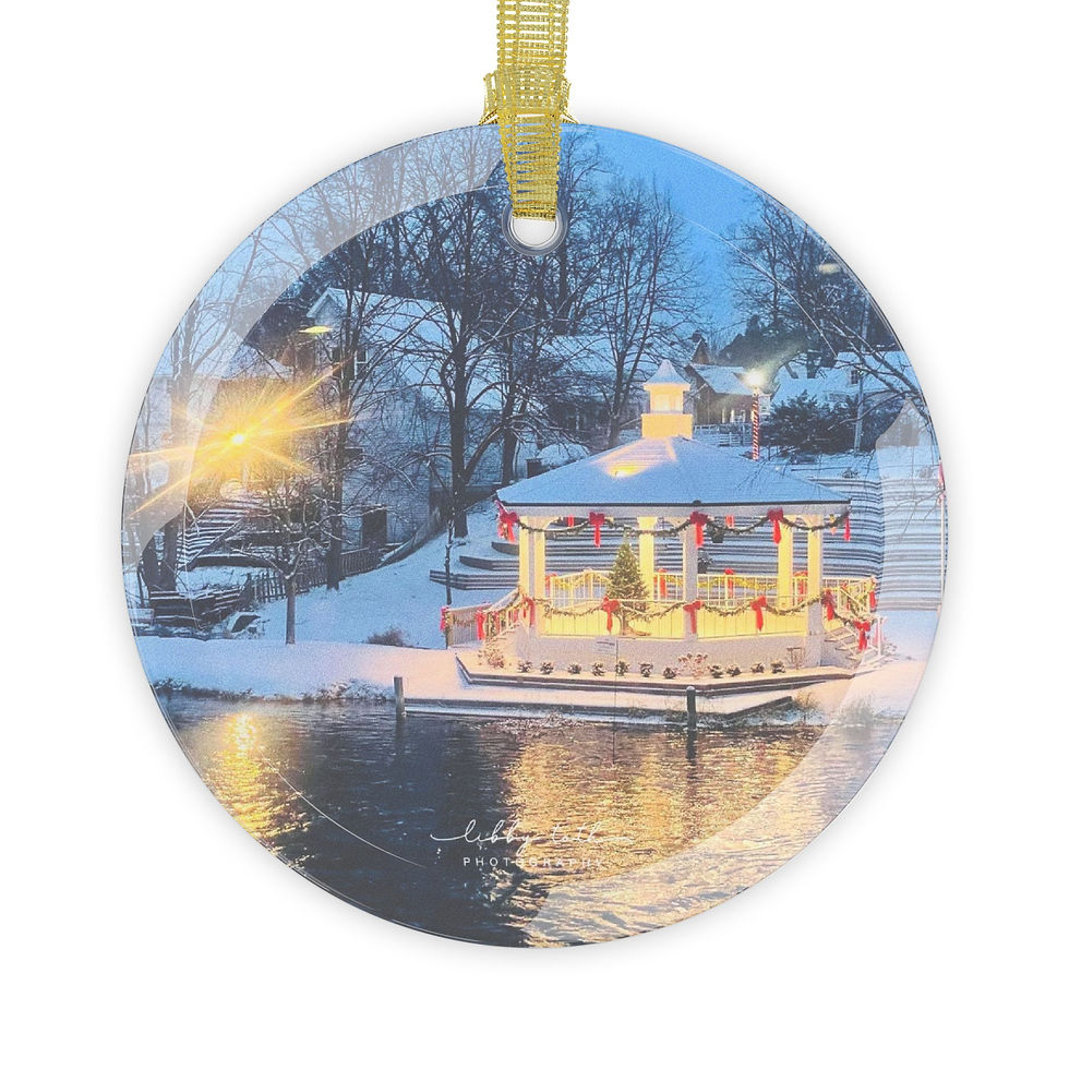 Thumbnail: Charming Winter by the Gazebo Glass Ornament Bundle Pack for Holiday Decor