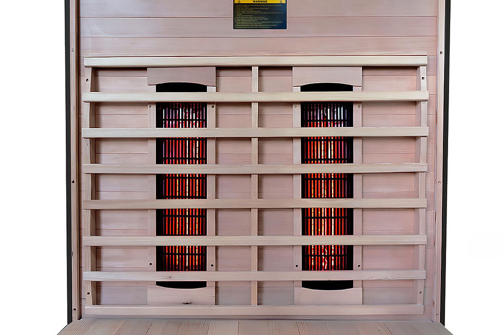 Thumbnail: Aqualusso Deluxe Sonata 1-Person Infrared Sauna - 900mm  x 900mm x 1900