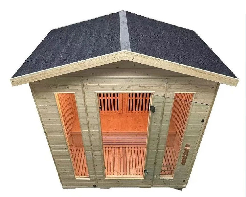 Thumbnail: Aqualusso Outdoor Garden Sonata 3‑Person Infrared Sauna – 1500mm x 1050mm Wifi B