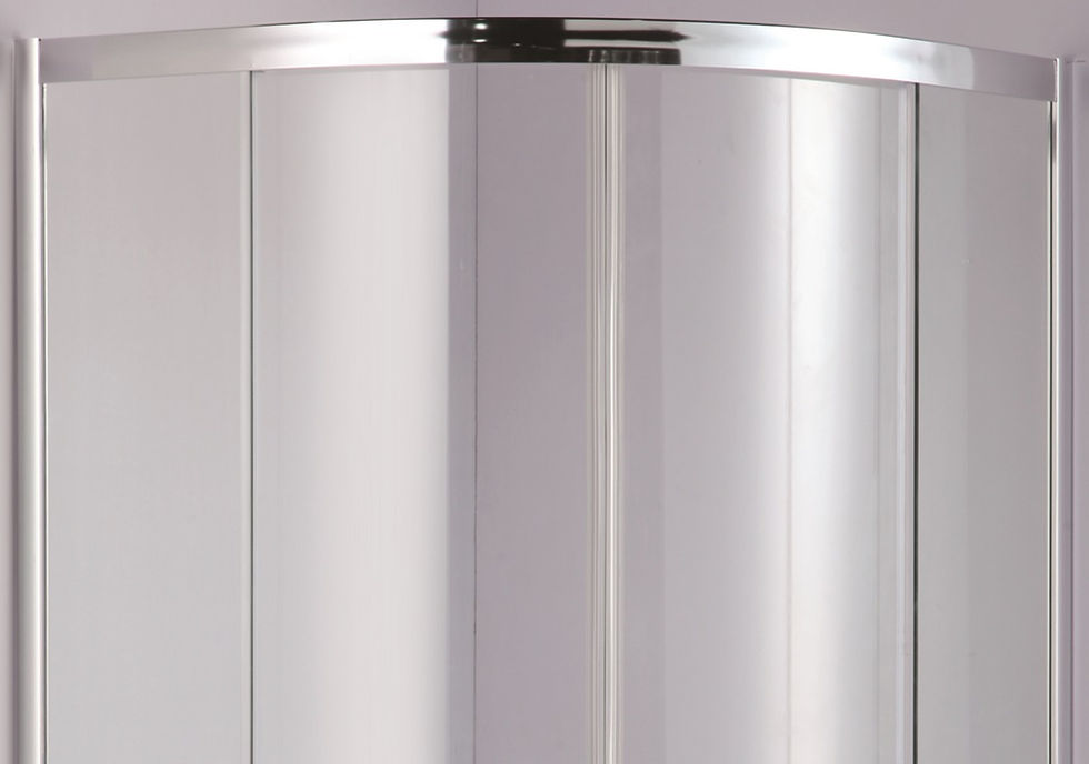 Thumbnail: Aqualusso Vito Small Quadrant Shower Enclosure 700mm x 700mm & GRP Tray