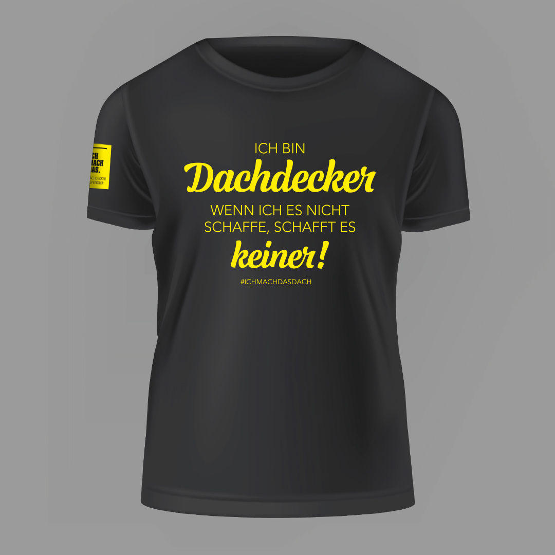 T-shirt Motiv Dachdecker