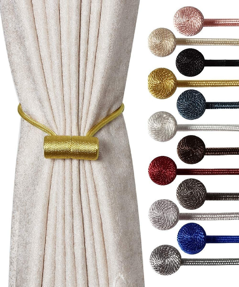 Thumbnail: SET OF 2 Magnetic Curtain Tiebacks