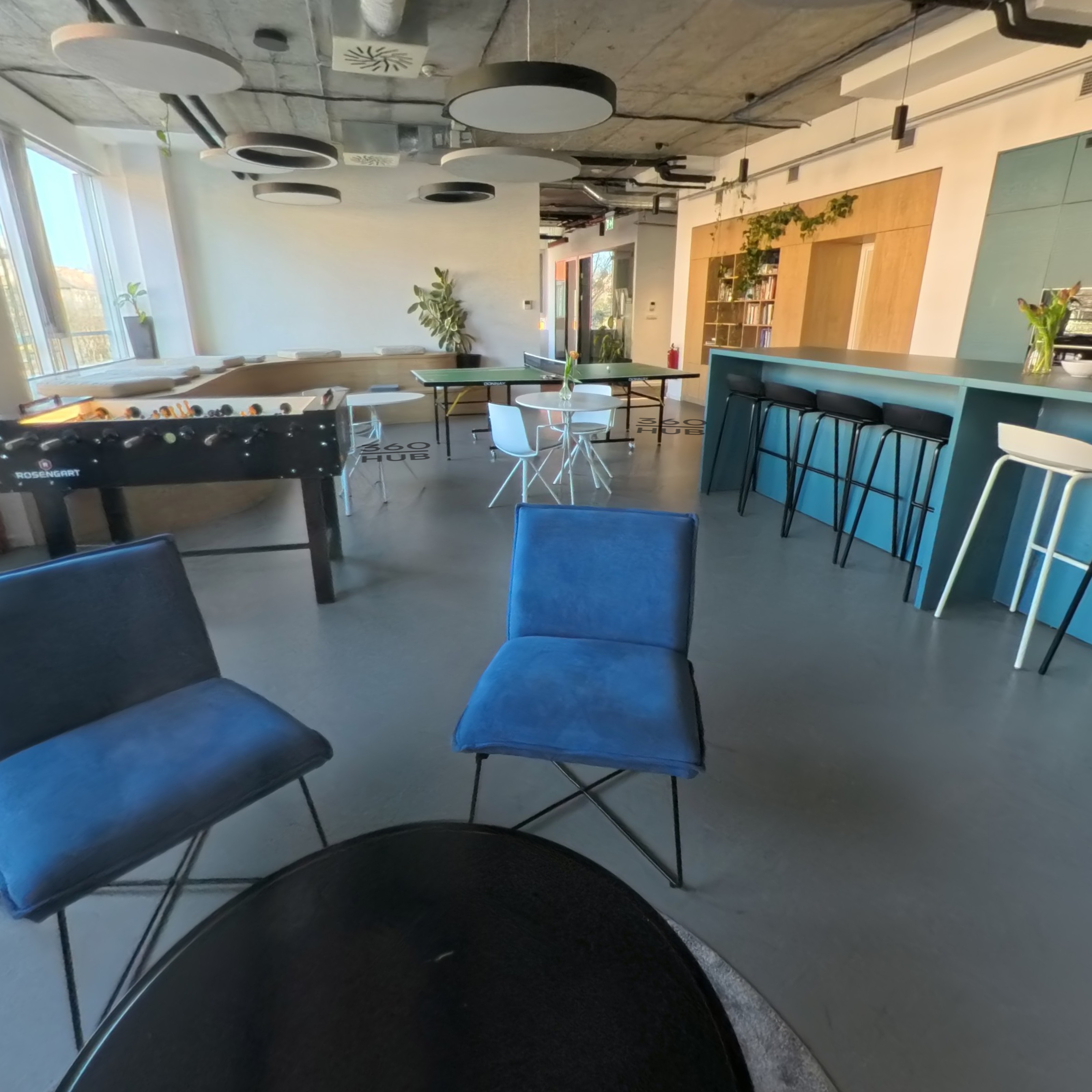 Interiér coworkingu Visibility 360 HUB