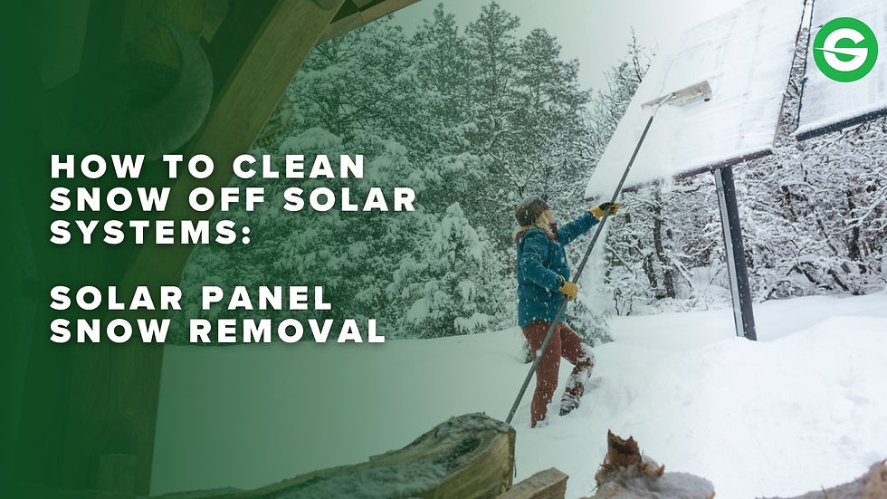 how to clear snow from solar panels