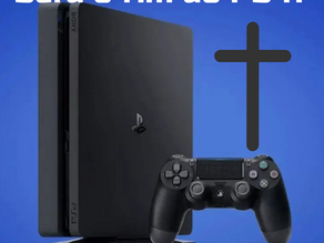 Imagem do PlayStation 4 com o logotipo do PS Plus, representando o fim dos jogos mensais para o console.