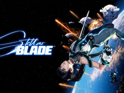 Cena do jogo Stellar Blade mostrando protagonista enfrentando inimigos com espada futurista em ambiente urbano pós‑apocalíptico