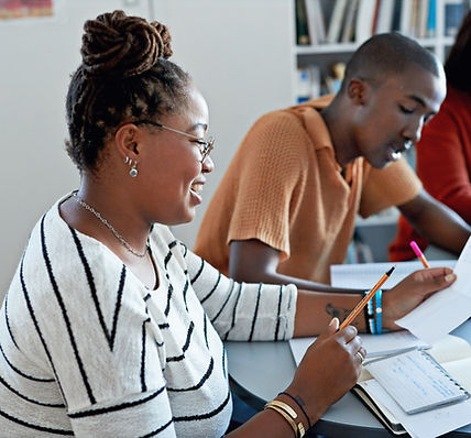 Young adults participating in a mentorship program.