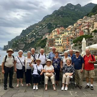Elderlies traveling in Italy