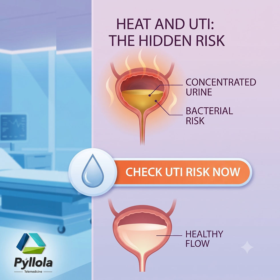 Heatwave and UTI's risk
