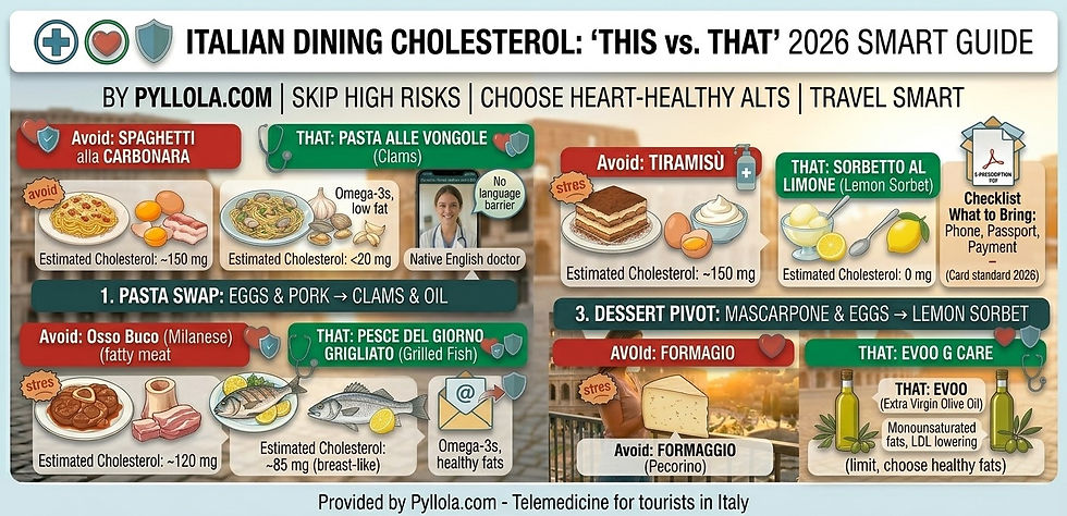 High Cholesterol Italian Foods: 2026 Dining Guide for Tourists